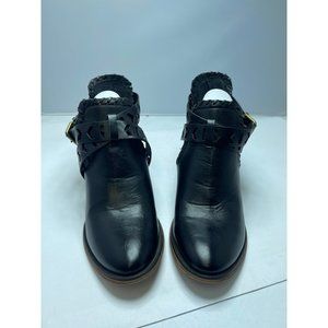 A Rider Girl black Strappy Ankle Boot womans size 8 Pre-owned